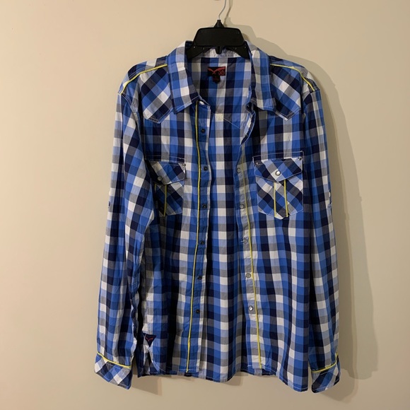 Syn Jeans Men’s Snap Front Shirt - Picture 3 of 16